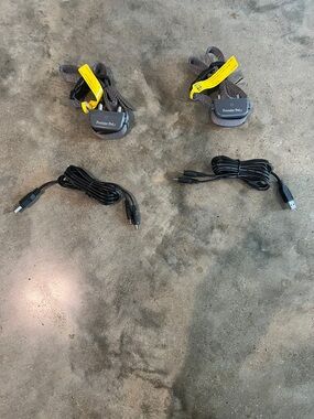 Premier Pet Dual Rechargeable Receiver Collars with Yellow Tags and Black Cables